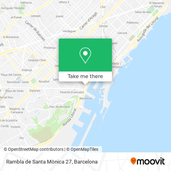 mapa Rambla de Santa Mònica 27