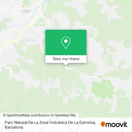 Parc Natural De La Zona Volcànica De La Garrotxa map