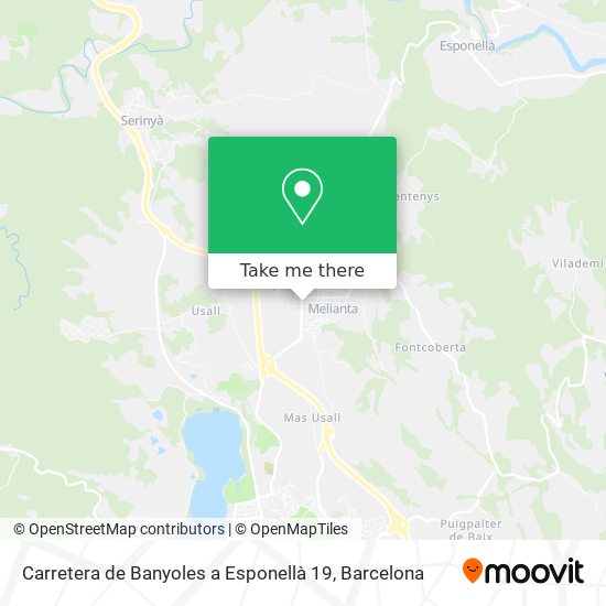 mapa Carretera de Banyoles a Esponellà 19