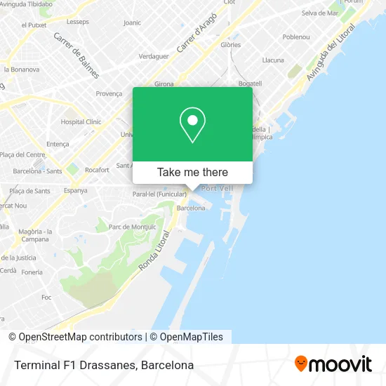 Terminal F1 Drassanes map