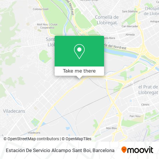 Estación De Servicio Alcampo Sant Boi map