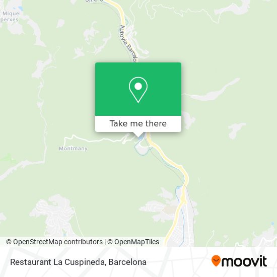 Restaurant La Cuspineda map