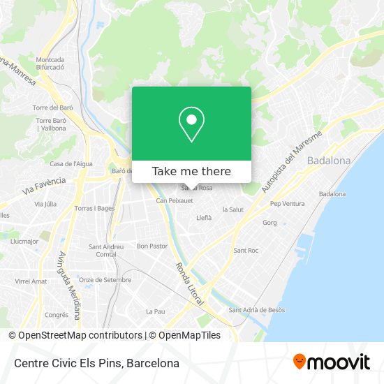 Centre Civic Els Pins map