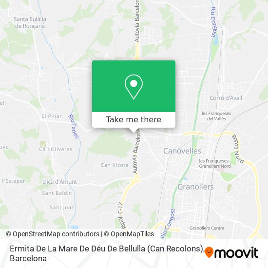 Ermita De La Mare De Déu De Bellulla (Can Recolons) map