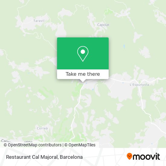 Restaurant Cal Majoral map