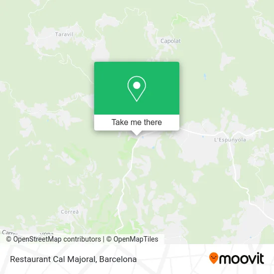 Restaurant Cal Majoral map