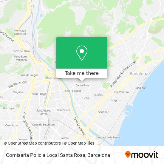 mapa Comisaria Policia Local Santa Rosa