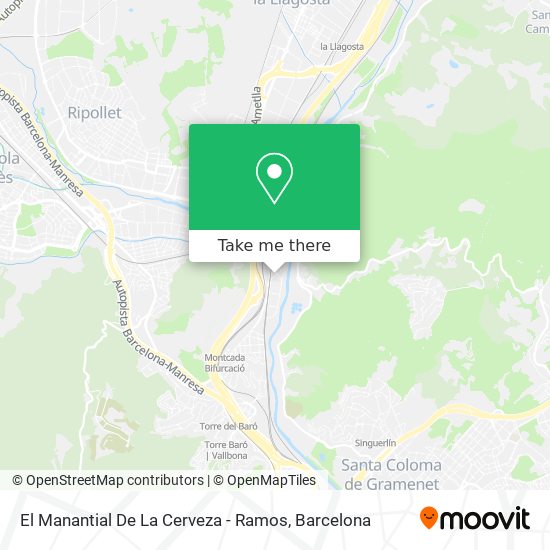 El Manantial De La Cerveza - Ramos map