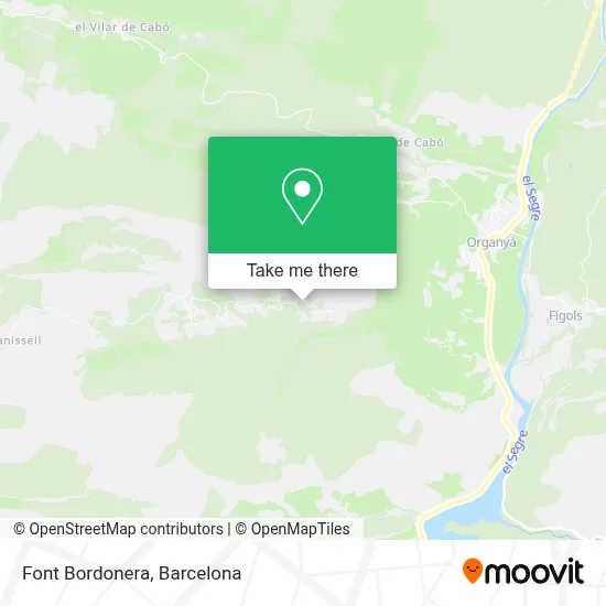 Font Bordonera map
