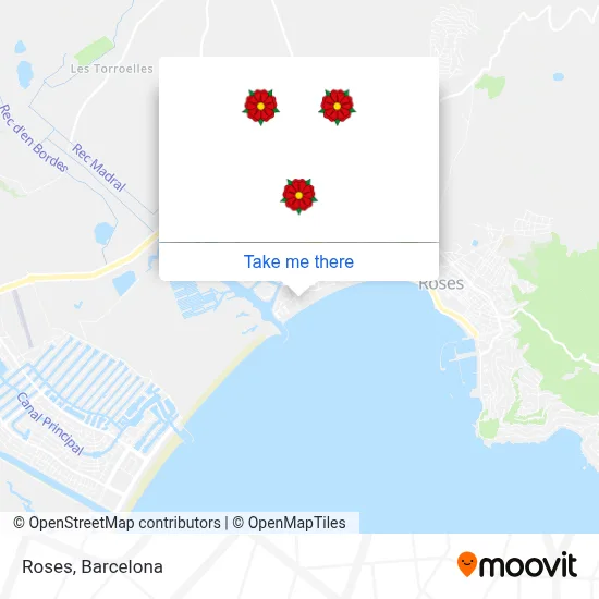 mapa Roses