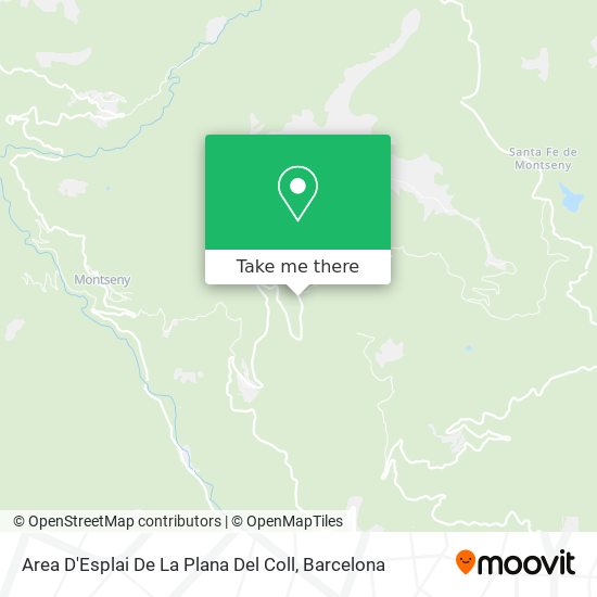 Area D'Esplai De La Plana Del Coll map