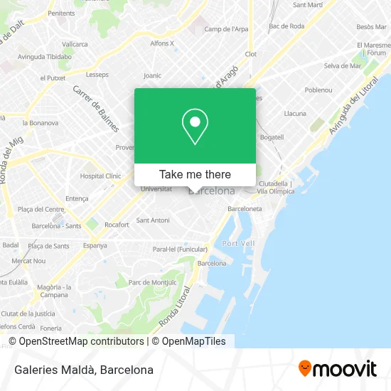Galeries Maldà map