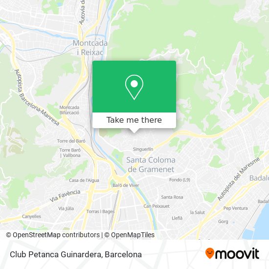 Club Petanca Guinardera map