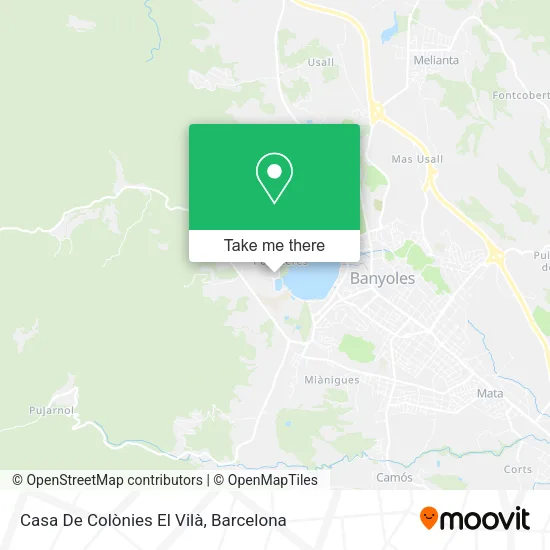 mapa Casa De Colònies El Vilà