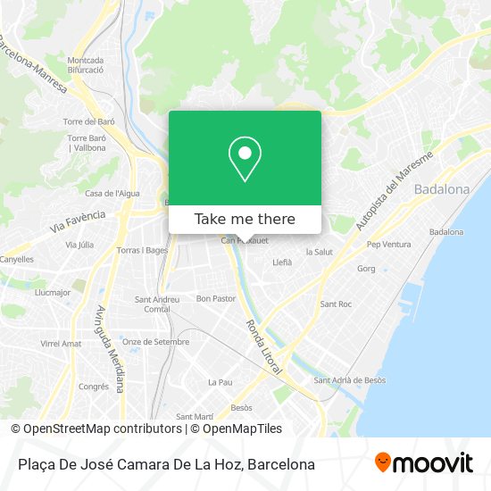 Plaça De José Camara De La Hoz map