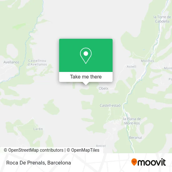 mapa Roca De Prenals