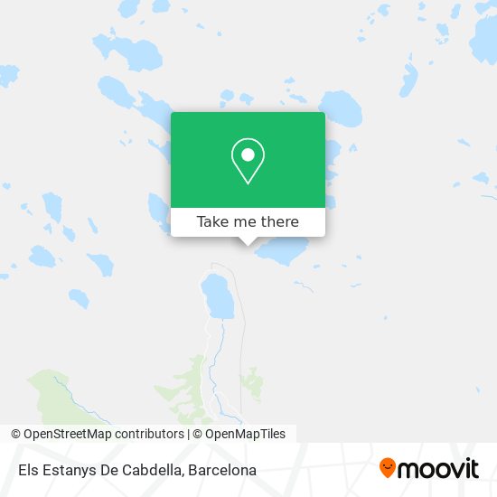 Els Estanys De Cabdella map