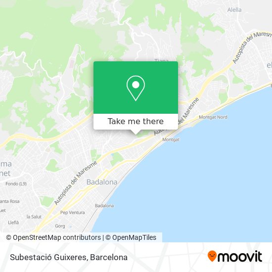 Subestació Guixeres map