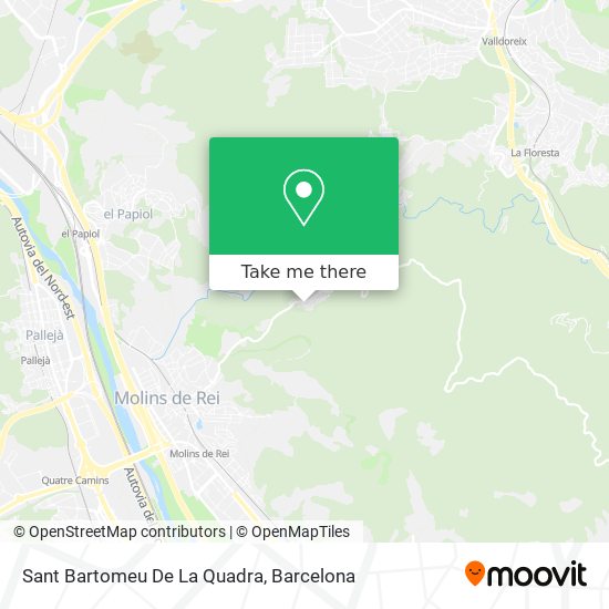 Sant Bartomeu De La Quadra map