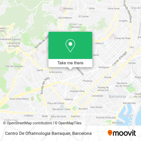 Centro De Oftalmologia Barraquer map