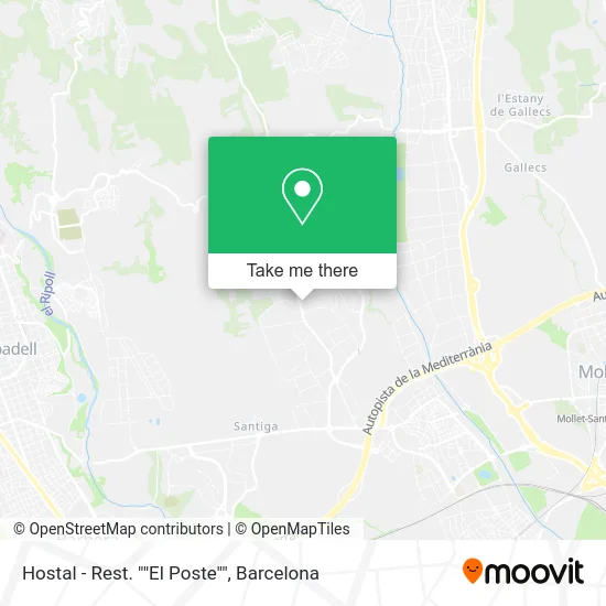Hostal - Rest. ""El Poste"" map