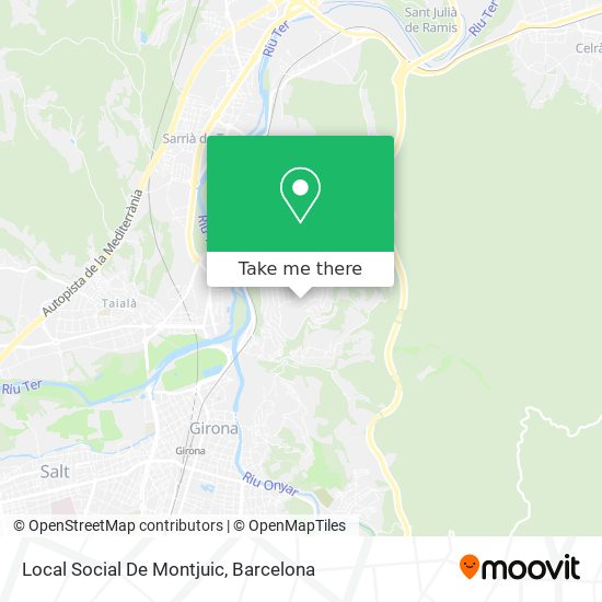Local Social De Montjuic map