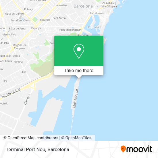 Terminal Port Nou map