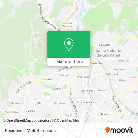 Residència Molí map