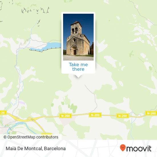 mapa Maià De Montcal