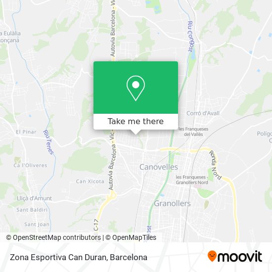 Zona Esportiva Can Duran map