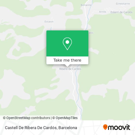 Castell De Ribera De Cardós map
