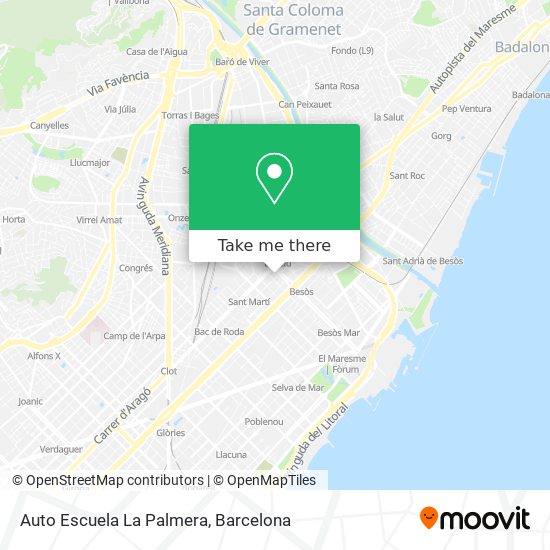 Auto Escuela La Palmera map
