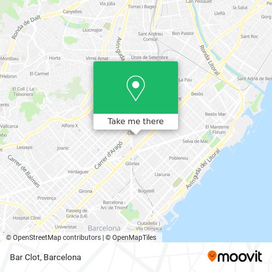 Bar Clot map