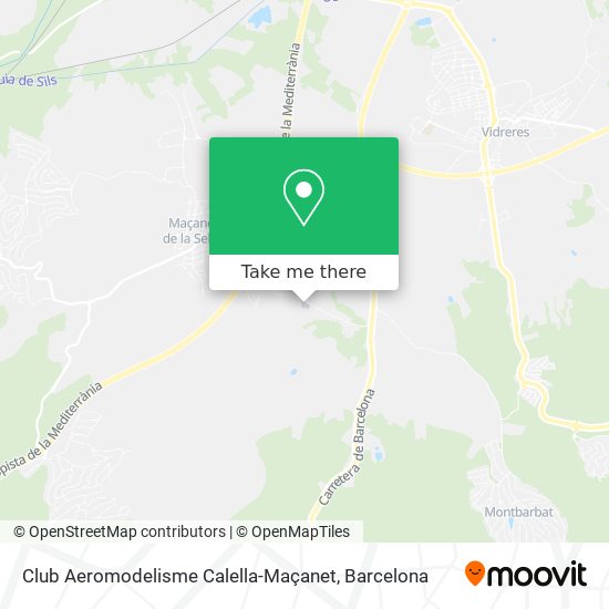 Club Aeromodelisme Calella-Maçanet map