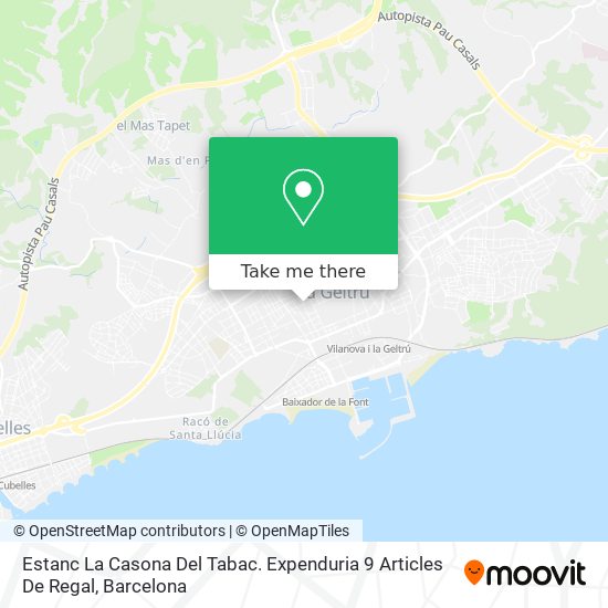 Estanc La Casona Del Tabac. Expenduria 9 Articles De Regal map