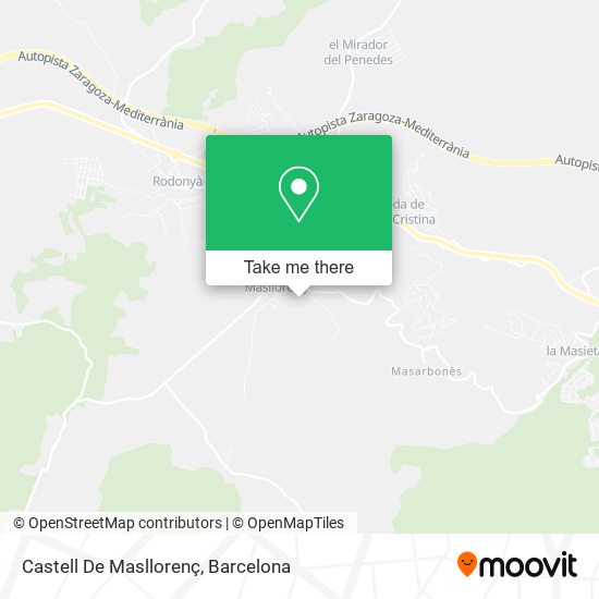 Castell De Masllorenç map