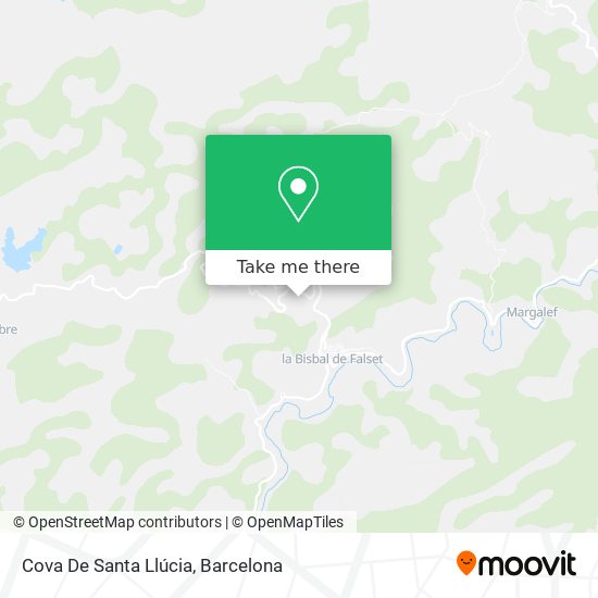 mapa Cova De Santa Llúcia