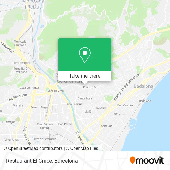 Restaurant El Cruce map