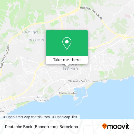 Deutsche Bank (Bancorreos) map