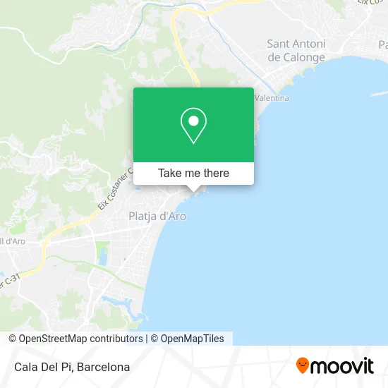 Cala Del Pi map