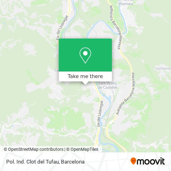 Pol. Ind. Clot del Tufau map