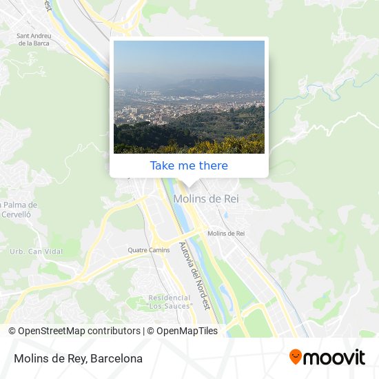 mapa Molins de Rey