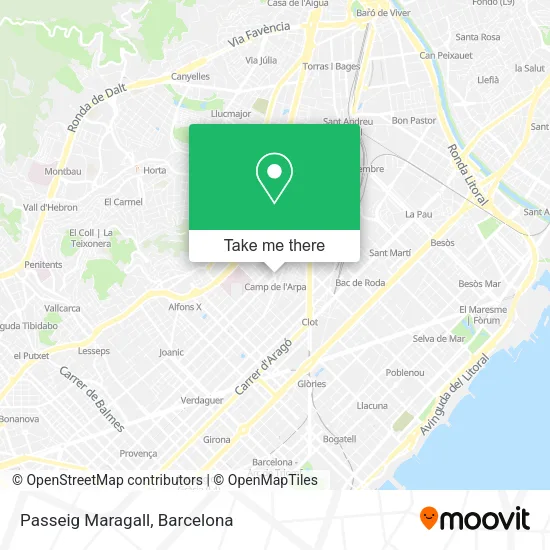 Passeig Maragall map