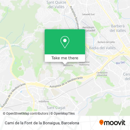 Camí de la Font de la Bonaigua map