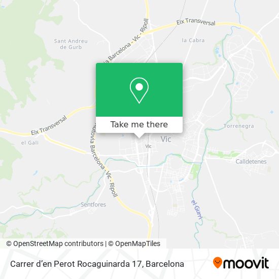 Carrer d’en Perot Rocaguinarda 17 map