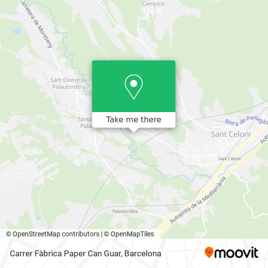 Carrer Fàbrica Paper Can Guar map