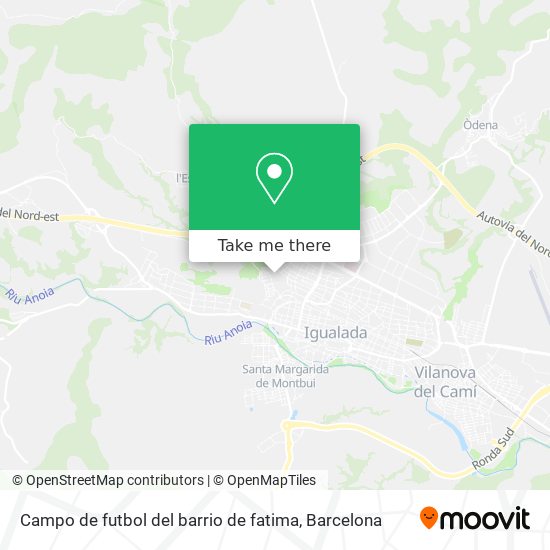 Campo de futbol del barrio de fatima map