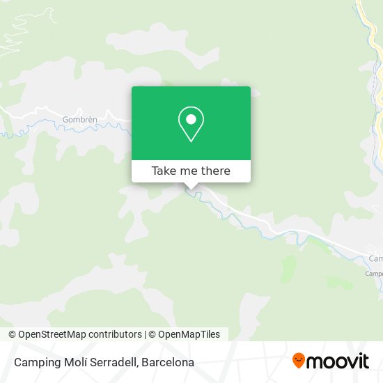 Camping Molí Serradell map