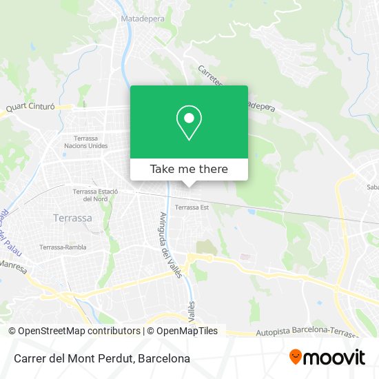 mapa Carrer del Mont Perdut