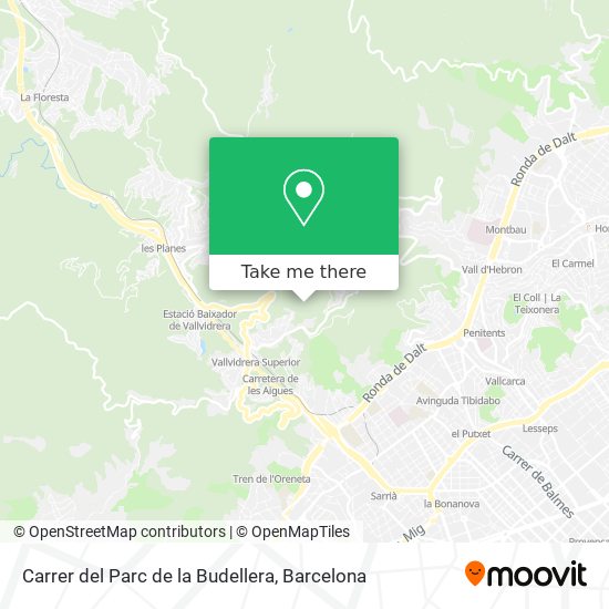 Carrer del Parc de la Budellera map